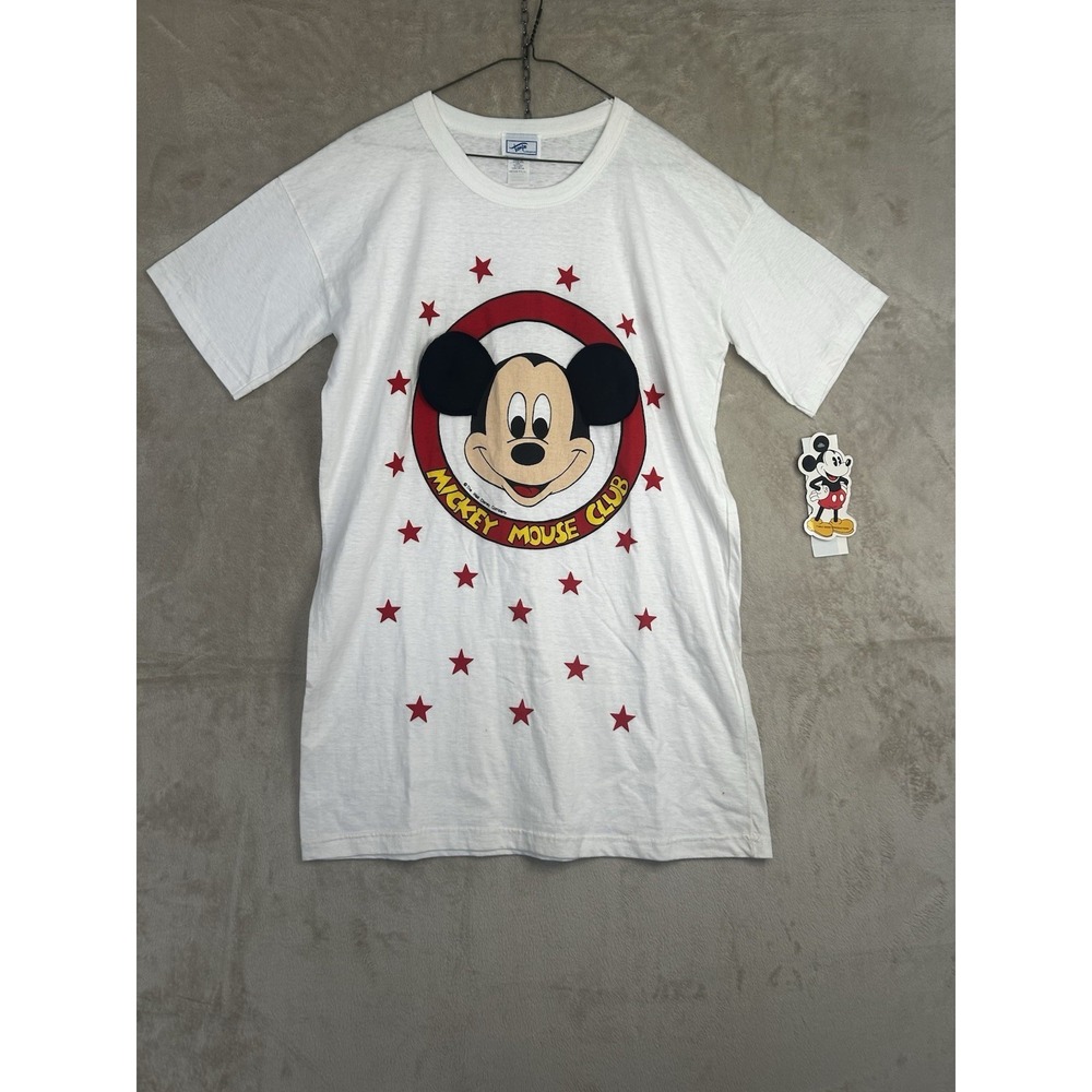 NWT VTG 80s Mickey Mouse Club Sleep Shirt 3D Ears Tempo Lingerie Disney USA